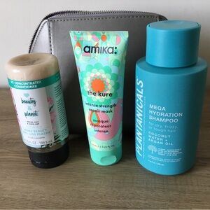 4 Pc. Hair Care Shampoo, Conditioner, Repair Mask, in Alastin Skincare Zip Case